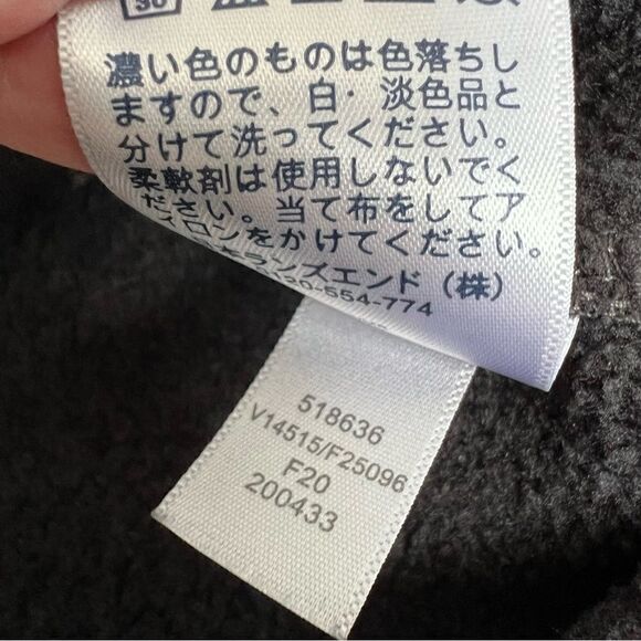 Lands’ End Men’s Sweater Fleece Full Zip Jacket Charcoal Grey Size Small - Picture 9 of 10